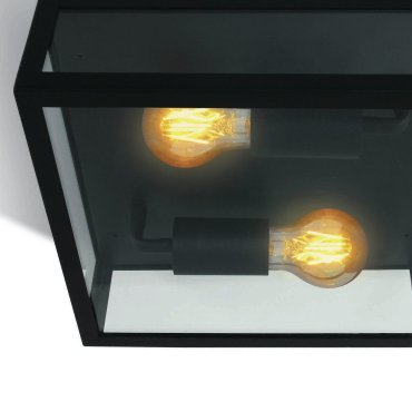 ONE Light Romantic Outdoor - buiten plafondverlichting - 28 x 28 x 10 cm - IP43 - zwart
