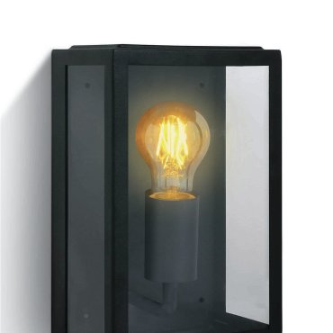 ONE Light Romantic Outdoor - buiten wandverlichting - 16 x 10 x 25 cm - IP43 - zwart