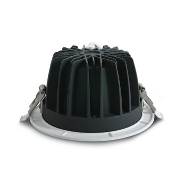ONE Light COB Downlight Range - inbouwspot - Ø 170 mm, Ø 145 mm inbouwmaat - 20W LED incl. - wit - warm witte lichtkleur