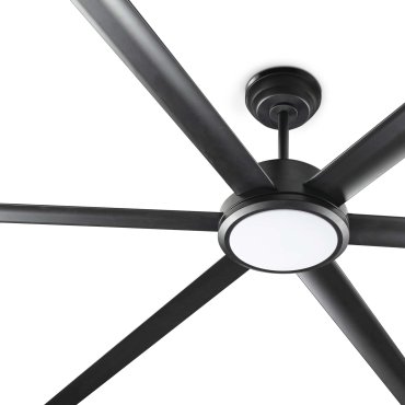 Faro Rotterdam 20 XL - plafondventilator met licht en afstandsbediening - Ø 200 cm - 32W LED incl. - mat zwart