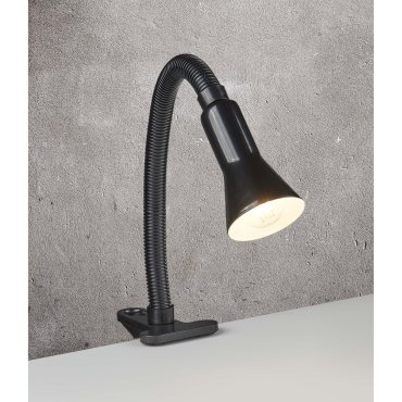 Searchlight Desk Partners - klemlamp - 30 cm - zwart
