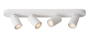 Lucide Xyrus 4 - opbouwspot - 60 x 9 x 12,5 cm - 4 x 5W dimbare LED incl. - dim to warm - wit