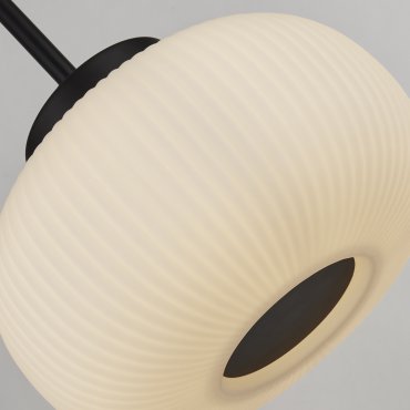 Searchlight Lumina - hanglamp - 104 x 24 x 130 cm - wit en mat zwart