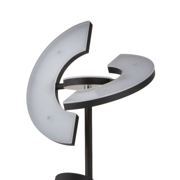 Searchlight Gio - staanlamp - 210 cm - 32W + 4,5W LED incl. - mat zwart en wit