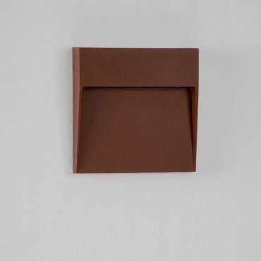 Nova Luce Fem - buiten wandverlichting - Ø 16 x 16 x 2,7 cm - 5W LED incl. - IP54 - corten