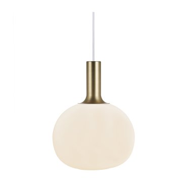 Nordlux Alton - hanglamp - Ø 25 x 333 cm - opaal wit en messing of zwart