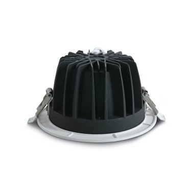 ONE Light COB Downlight Range - inbouwspot - Ø 145 mm, Ø 125 mm inbouwmaat - 15W LED incl. - wit - warm witte lichtkleur