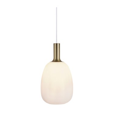 SHOWROOMMODEL - Nordlux Alton - hanglamp - Ø 23 x 343 cm - opaal wit en messing of zwart