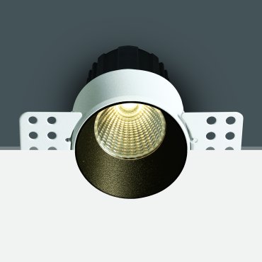ONE Light Trimless Mini Range - inbouwspot - Ø 64 mm, Ø 70 mm inbouwmaat - 12W dimbare LED incl. - zwart