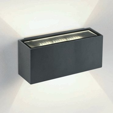 ONE Light Outdoor Wall Up &amp; Down Lights - buiten wandverlichting - 18 x 7 x 6,5 cm - 2 x 6W LED incl. - IP54 - antraciet