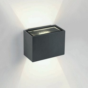 ONE Light Outdoor Wall Up &amp; Down Lights - buiten wandverlichting - 9 x 6,5 x 6,5 cm - 2 x 3W LED incl. - IP54 - antraciet