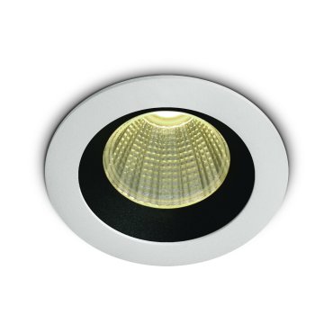 ONE Light 3W Dark Light Range - inbouwspot - Ø  50 mm, Ø 44 mm inbouwmaat - 3W LED incl. - wit en zwart