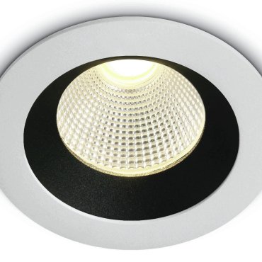 ONE Light Dark Light Range - inbouwspot - Ø 85 mm, Ø 75 mm inbouwmaat - 12W dimbare LED incl. - IP65 - wit - witte lichtkleur