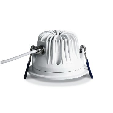 ONE Light Outdoor/Bathroom Range - inbouwspot - Ø 90 mm, Ø 82 mm inbouwmaat - 10W LED incl. - IP65 - wit - warm witte lichtkleur