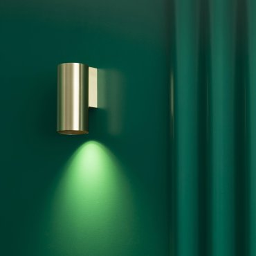 Faro Stan - wandverlichting - 6 x 7,2 x 12,5 cm - satijn goud