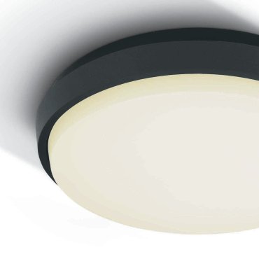 ONE Light Outdoor Slim LED - buiten plafondverlichting - Ø 30 x 4,9 cm - 30W LED incl. - IP54 - antraciet