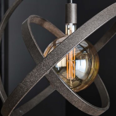 Vico Cosmos - hanglamp - Ø 55 x 150 cm - zwart artic