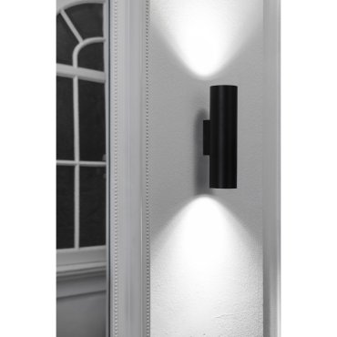 Faro Stan - wandverlichting - 6 x 7,2 x 22,5 cm - mat zwart