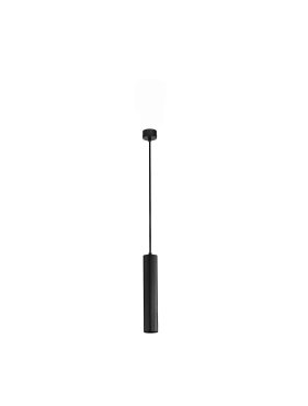 Nova Luce Mare - hanglamp - Ø 5,5 x 183 cm - zandzwart