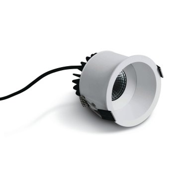 ONE Light COB Range - inbouwspot - Ø 78 mm, Ø 75 mm inbouwmaat - 7W LED incl. - IP54 - wit - warm witte lichtkleur