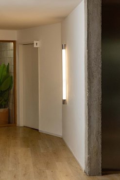 Faro Kiva 1200 - wandverlichting - 120 x 6,8 x 6,7 cm - 18W LED incl. - IP44 - chroom