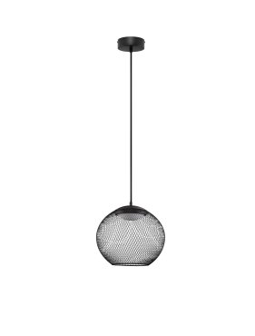Nova Luce Kinetic - hanglamp - Ø 30 x 154 cm - 12W LED incl. - mat zwart