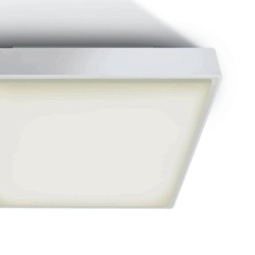 ONE Light LED Plafo Outdoor Square - buiten plafondverlichting - 22,1 x 22,1 x 5,7 cm - 16W LED incl. - IP65 - wit