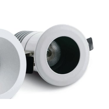 ONE Light COB Dark Light Range - inbouwspot - Ø 53 mm, Ø 42 mm inbouwmaat - 7W LED incl. - IP44 - wit