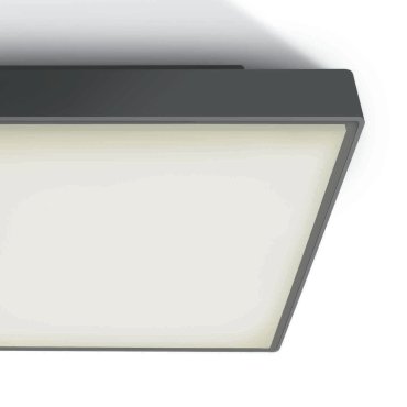 ONE Light LED Plafo Outdoor Square - buiten plafondverlichting - 29,5 x 29,5 x 8 cm - 24W LED incl. - IP65 - antraciet