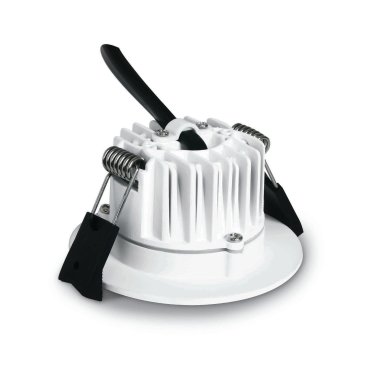 ONE Light Bathroom Downlights - inbouwspot - Ø 80 mm, Ø 65 mm inbouwmaat - 7W LED incl. - IP54 - wit - warm witte lichtkleur