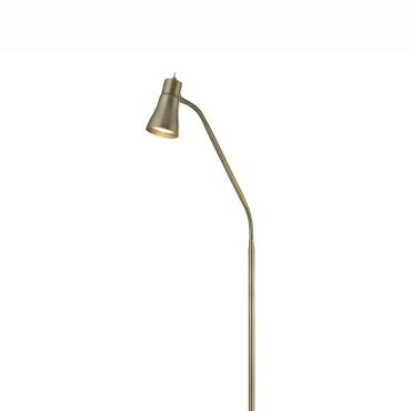 Searchlight Fusion - staanlamp - Ø 23 x 167 cm - antiek messing