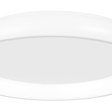 Nova Luce Albi - plafondverlichting - Ø 81 x 8,5 cm - 80W dimbare LED incl. - wit
