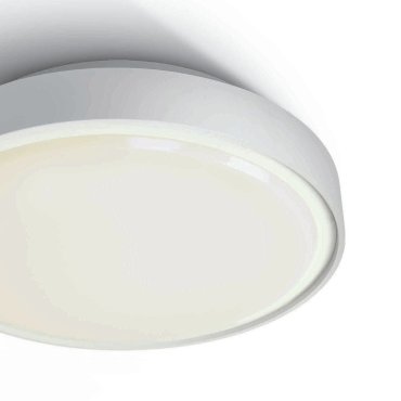 ONE Light LED Plafo Outdoor Round - buiten plafondverlichting - Ø 30 x 8,3 cm - 24W LED incl. - IP65 - wit - warm witte lichtkleur