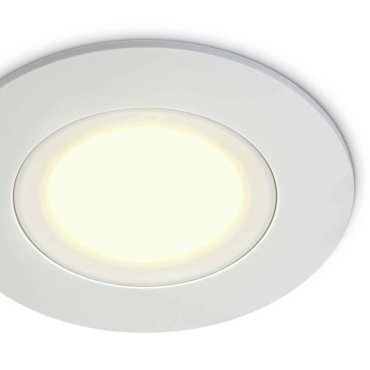 ONE Light Bathroom Range - inbouwspot - Ø 85 mm, Ø 68 mm inbouwmaat - 6W LED incl. - IP65 - wit - warm witte lichtkleur