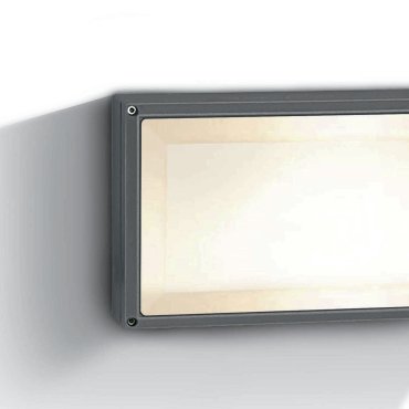 ONE Light Square E27 Outdoor - buiten plafond/wandverlichting - 27,5 x 18 x 8 cm - IP54 - antraciet