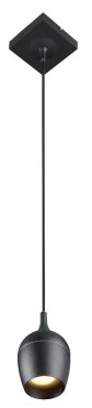 Lucide Preston - hanglamp - 10 x 10 x 146,7 cm - IP44 - zwart