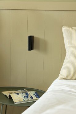 Faro Cronos - bedlamp - 8 x 12,1 x 3 cm - 4,5W LED incl. - mat zwart
