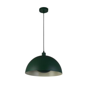 Searchlight Mars - hanglamp - Ø 40 x 150 cm - mat groen en crème