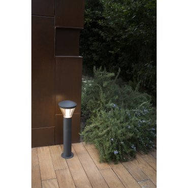 Faro Shelby - tuinpaal - Ø 19 x 63 cm - 10W LED incl. - IP65 - donkergrijs