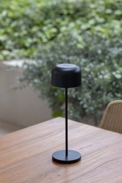 Faro Mavis - draagbare lamp - Ø 11 x 36 cm - 3W LED incl. - IP54 - mat zwart