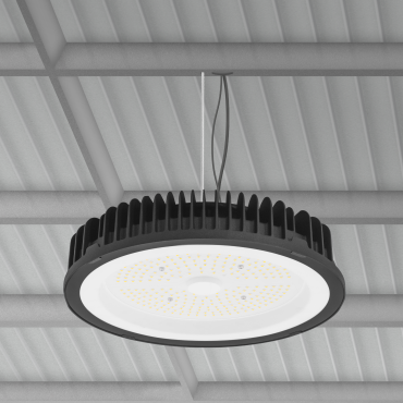 Century Italia Discovery Max - plafond/hanglamp - Ø 30 x 6 cm - 200W LED incl. - IP65 - zwart