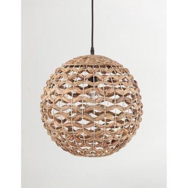 Nova Luce Griffin - hanglamp - Ø 50,5 x 250 cm - bruin en zwart