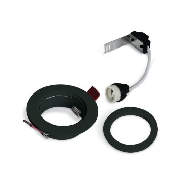 ONE Light Dual Ring Range - inbouwspot - Ø 80 mm, Ø 68 mm inbouwmaat - zwart