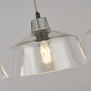 Searchlight Odeon - hanglamp - 80 x 120 cm - grijs