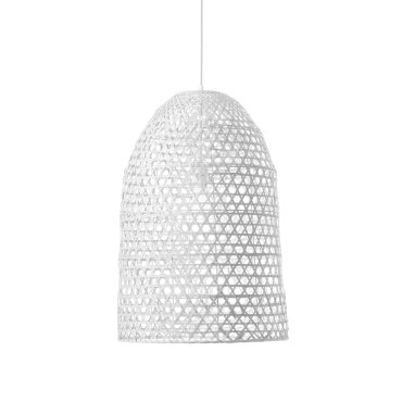 Nova Luce Aurora - hanglamp - Ø 40,5 x 250 cm - wit
