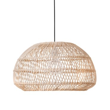 Nova Luce Melody - hanglamp - Ø 50,5 x 250 cm - bruin en zwart
