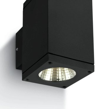 ONE Light Outdoor Wall Cylinders Up &amp; Down Beam - buiten wandverlichting - 8 x 11,4 x 14,4 cm - 2 x 6W LED incl. - IP54 - zwart