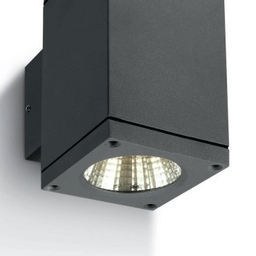 ONE Light Outdoor Wall Cylinders Up &amp; Down Beam - buiten wandverlichting - 8 x 11,4 x 14,4 cm - 2 x 6W LED incl. - IP54 - antraciet