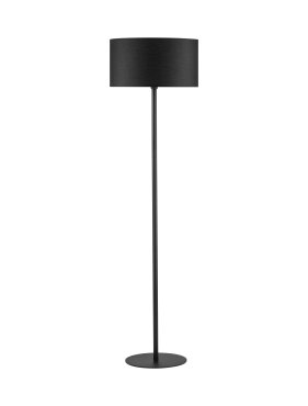 Nova Luce Sibnia - vloerlamp - Ø 45 x 164,8 cm - zandzwart