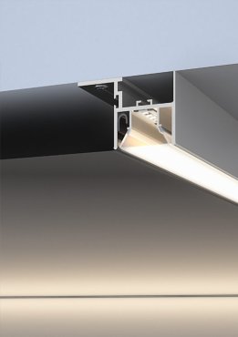 KLUS FOLED-SUF - inbouw LED profiel voor spanplafonds - 2,69 cm vensterbreedte - aluminium